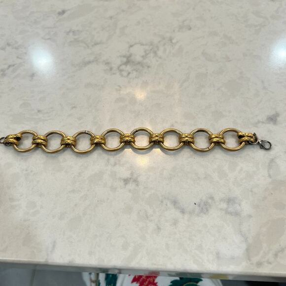 Gold link bracelet - Picture 2 of 9